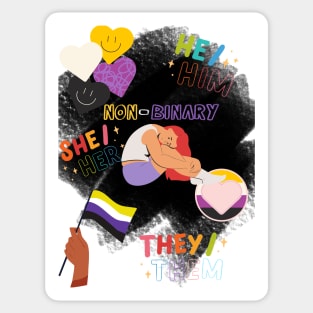 Nonbinary design Sticker